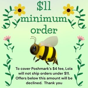 $11 Minimum Order Notice